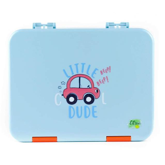 Citron Bento Lunch Box With Sandwich Cutters + Picks - Car