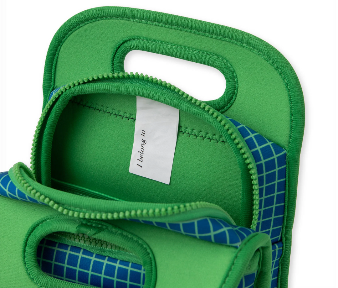 Nudie Rudie Lunch Box Neoprene Lunch Bag - Graph It Green