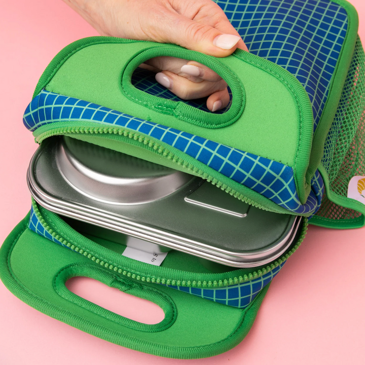 Nudie Rudie Lunch Box Neoprene Lunch Bag - Graph It Green