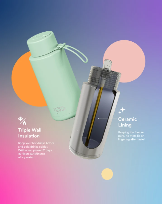 Frank Green Insulated Drink Bottle 1L - Kuromi