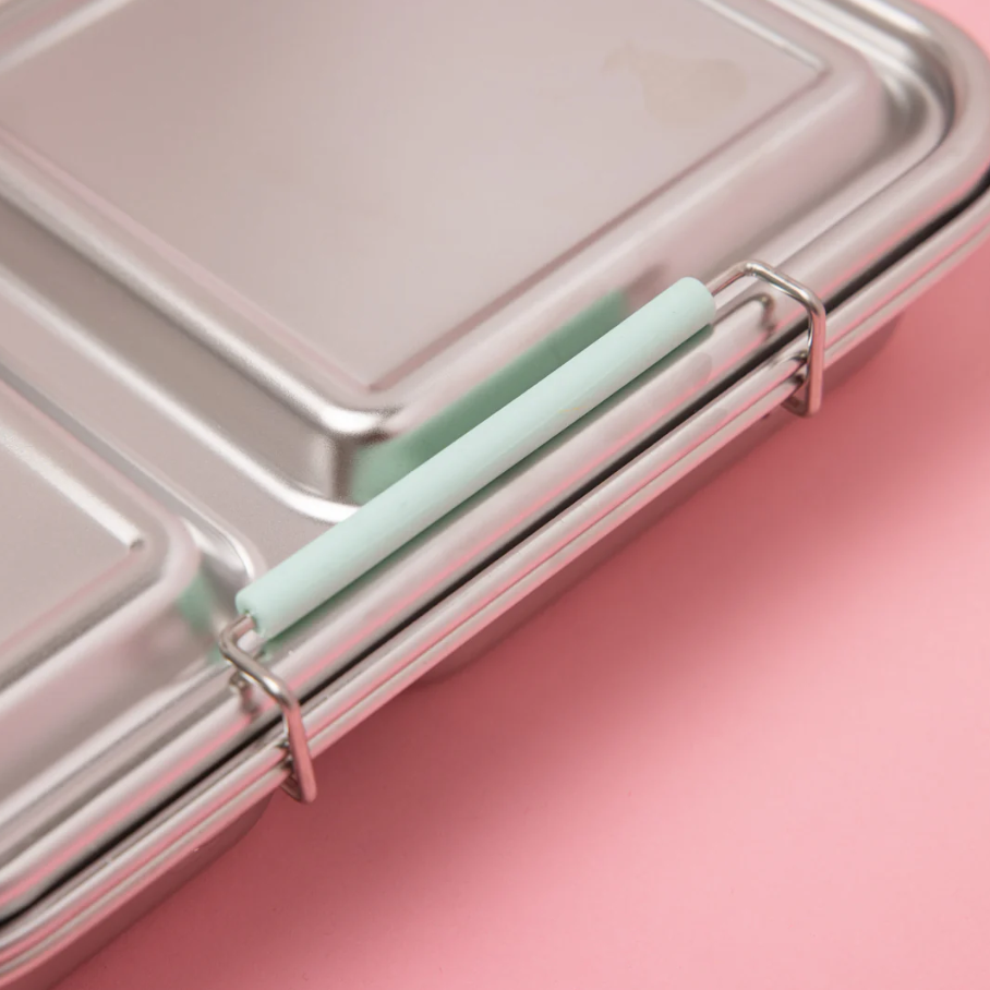 Nudie Rudie Lunch Box Stainless Steel TWIN Bento Box & Pots - Mint