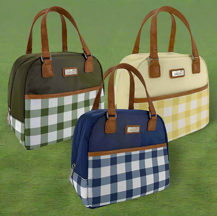 Sachi Insulated Cali Lunch Bag - Daffodil Gingham