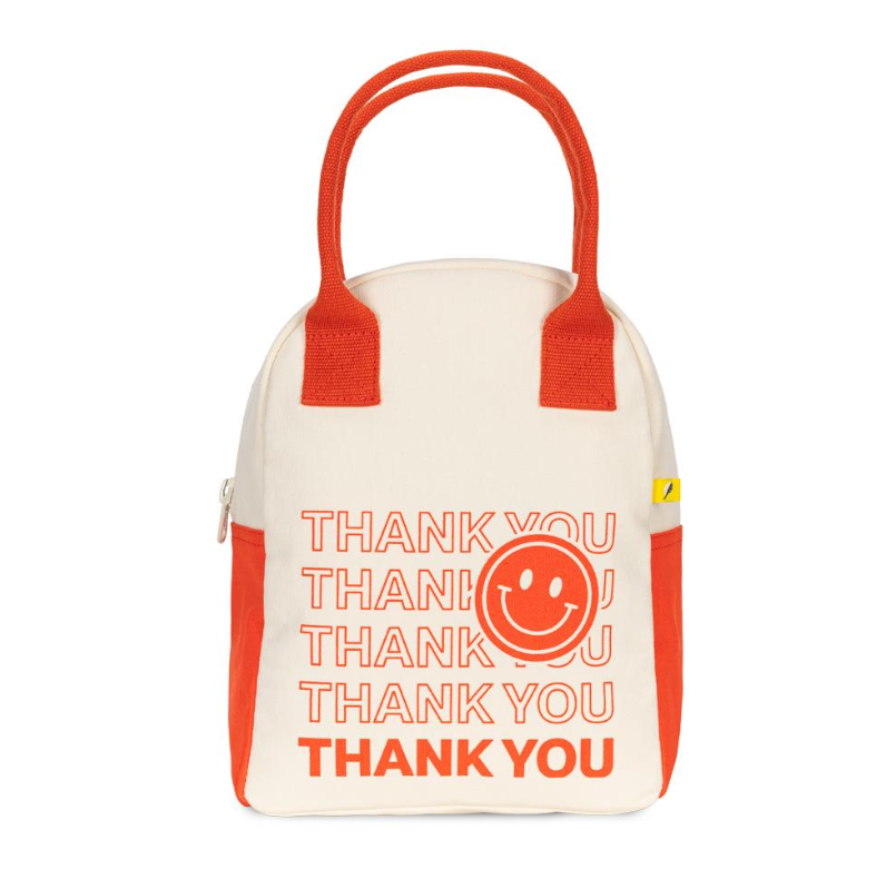 Fluf Zipper Lunch Bag - Thank You