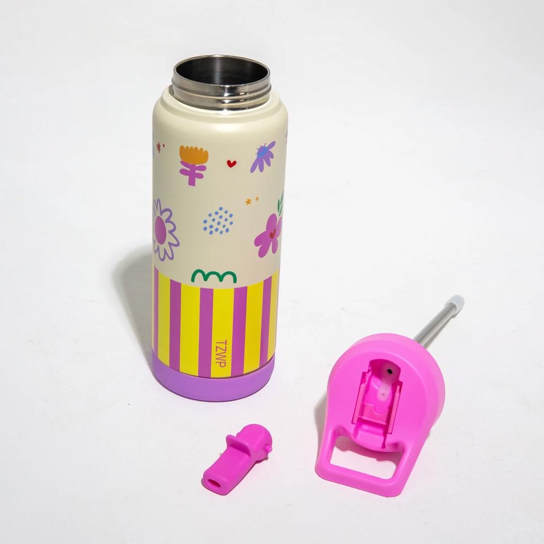 The Zero Waste People Insulated Midi Bottle - Posy