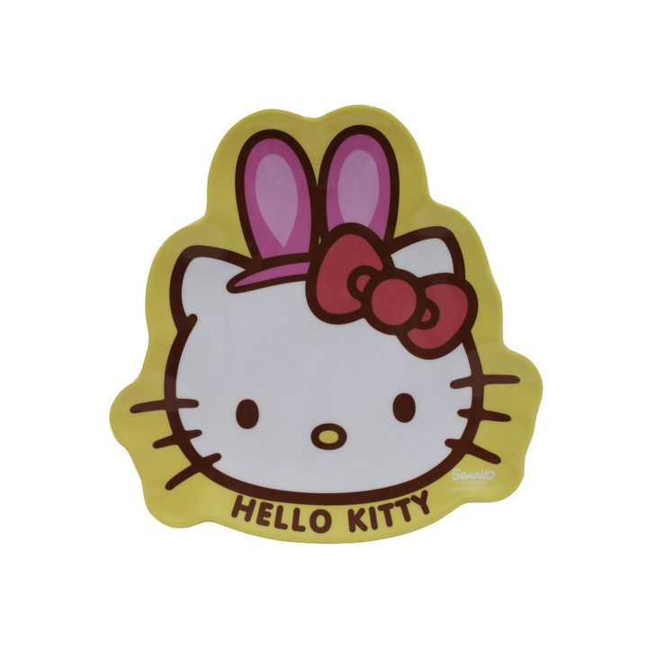 Shaped Easter Melamine Plate - Hello Kitty