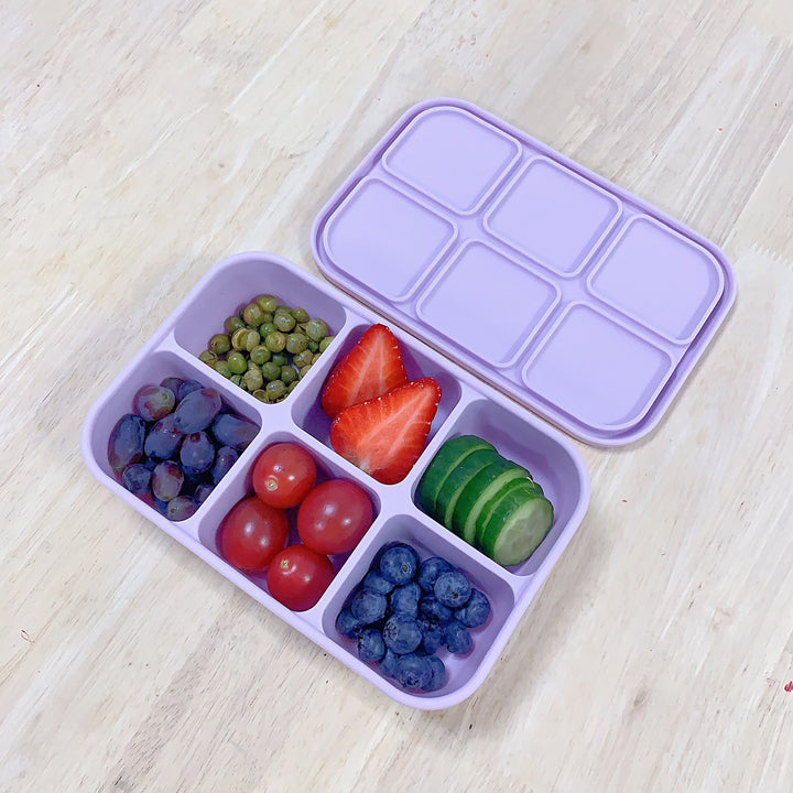 Silicone Bento Box - 6 Compartment - Leaf