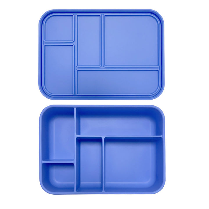Silicone Bento Lunch Box - Big Rectangle - Blue