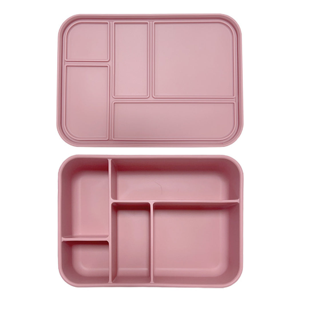 Silicone Bento Lunch Box - Big Rectangle - Clay