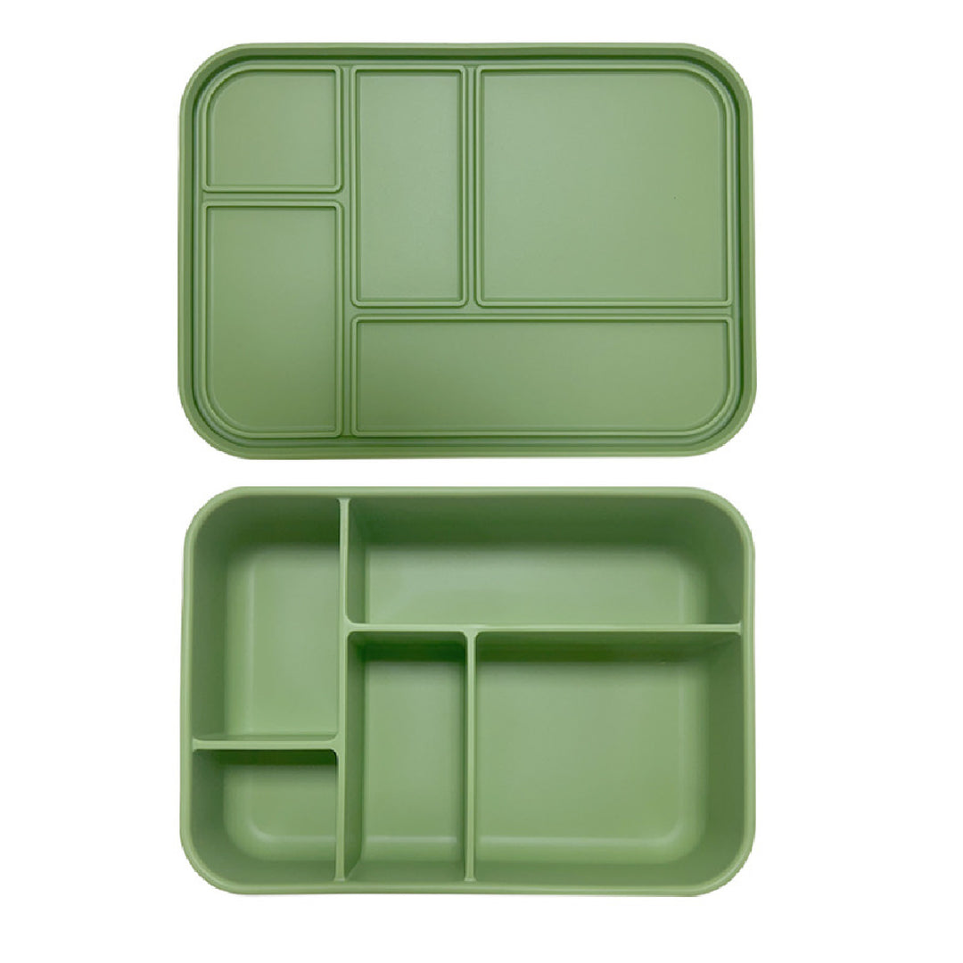 Silicone Bento Lunch Box - Big Rectangle - Green