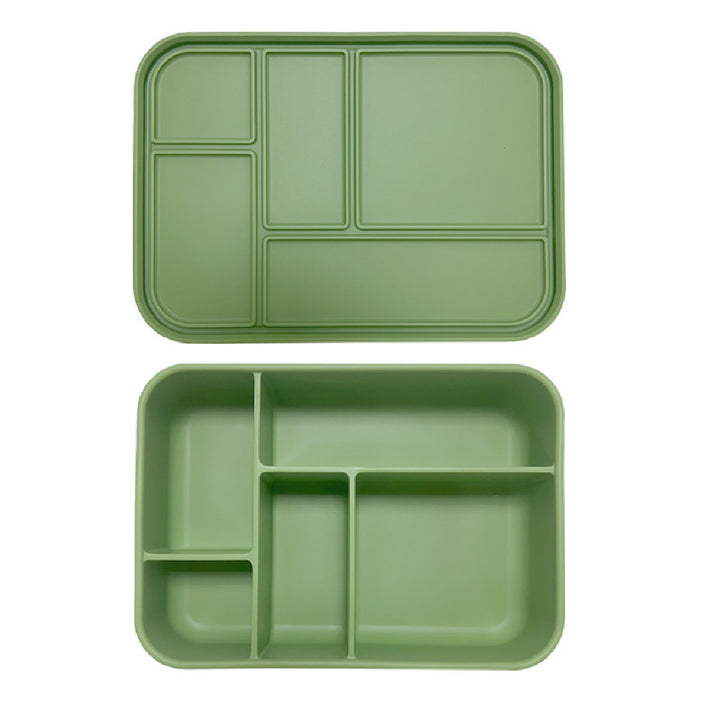 Silicone Bento Lunch Box - Big Rectangle - Green