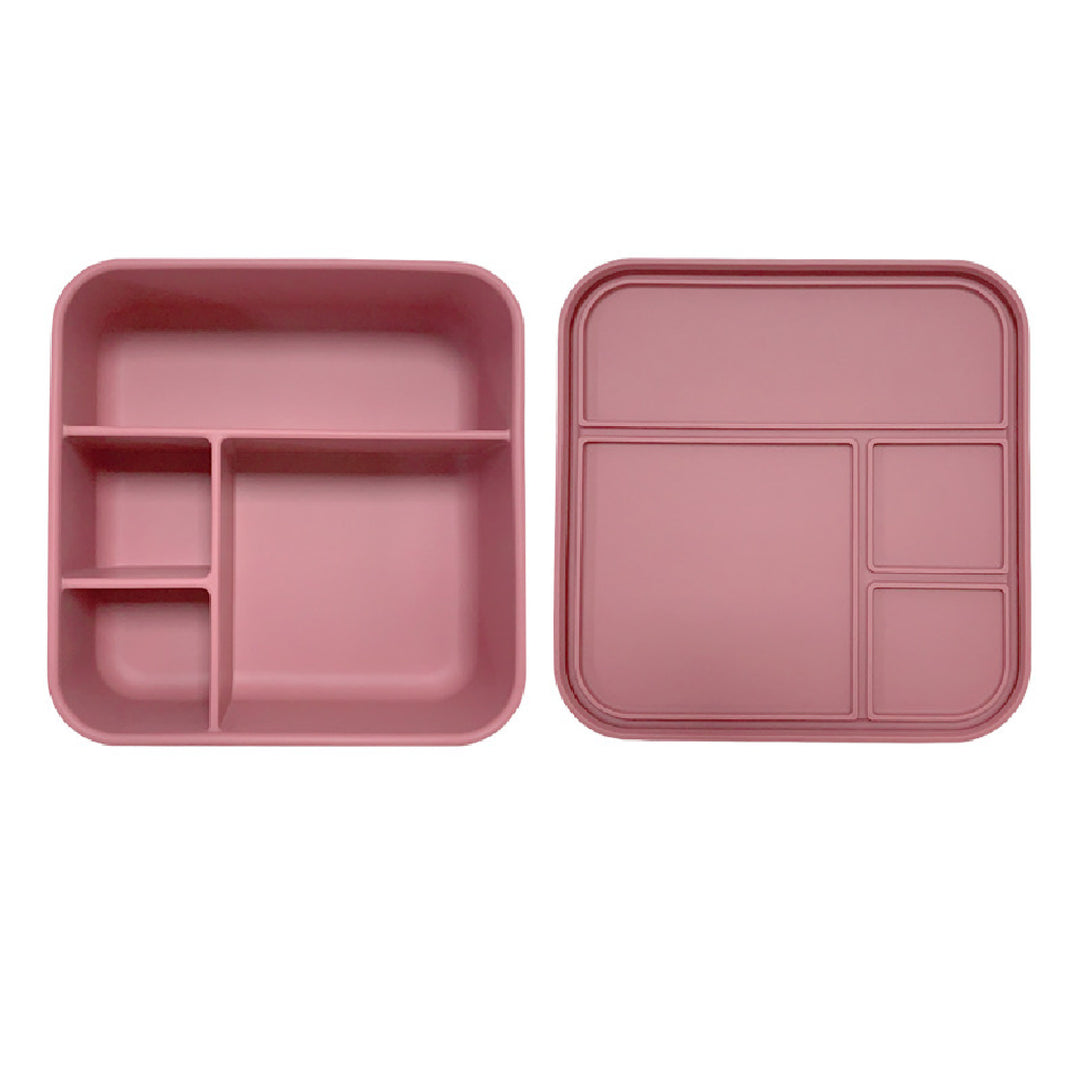 Silicone Bento Lunch Box - Big Square - Clay