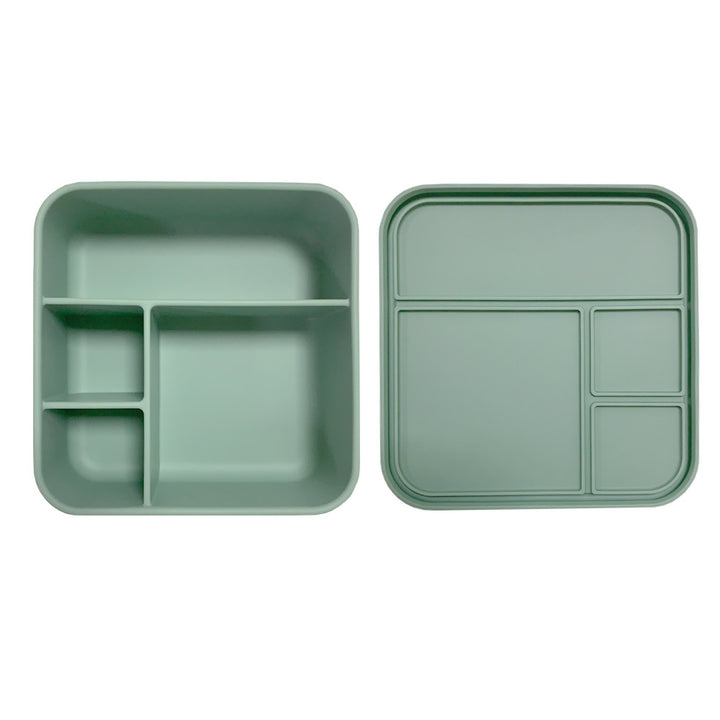 Silicone Bento Lunch Box - Big Square - Sage