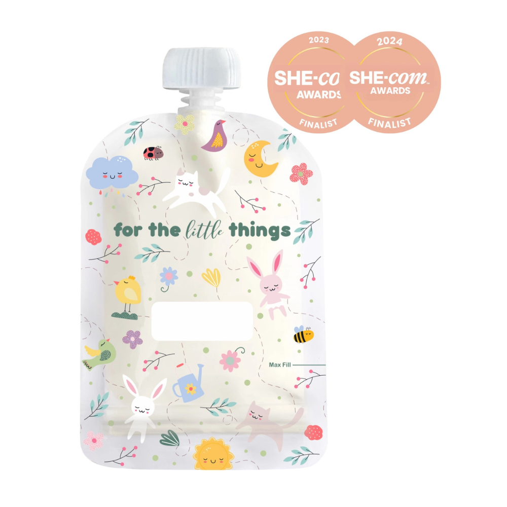 Sinchies 150ml Reusable Food Pouch - 5 Pack - Sugar & Spice