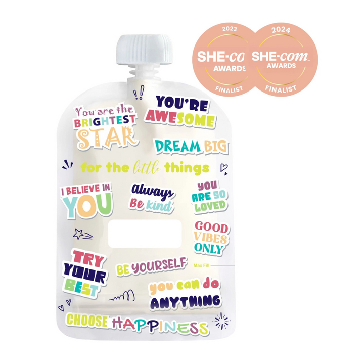 Sinchies 150ml Reusable Food Pouch - 5 Pack - Lunchbox Love