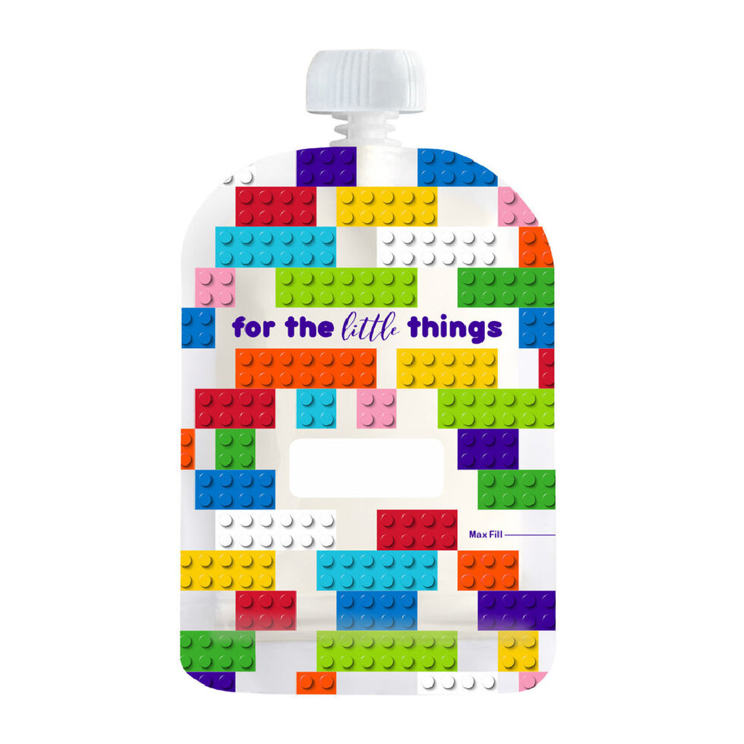 Sinchies 150ml Reusable Food Pouch - 5 Pack - Block Party