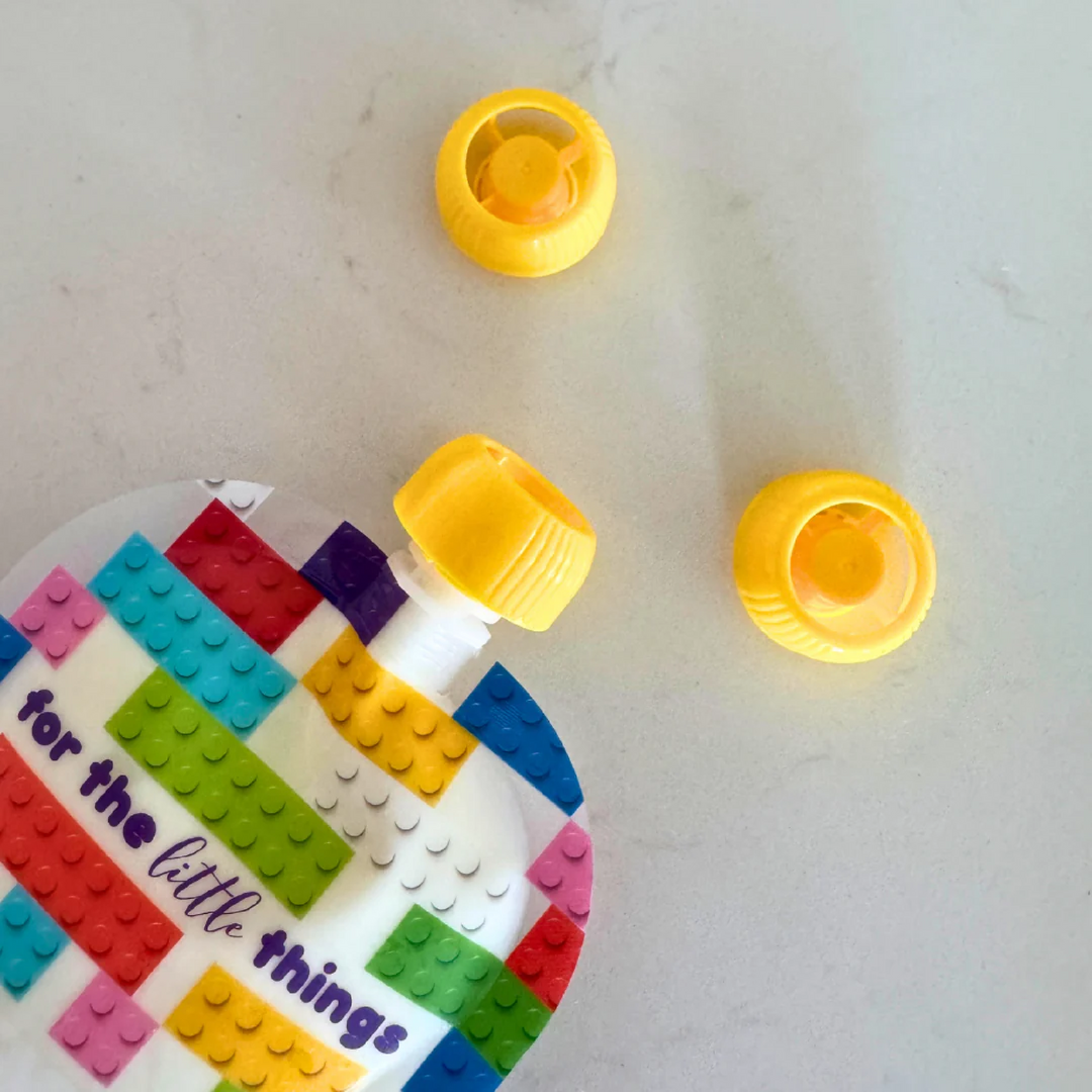 Sinchies Child Safe Anti-Choke Lids - Assorted Colours - 5 Pack