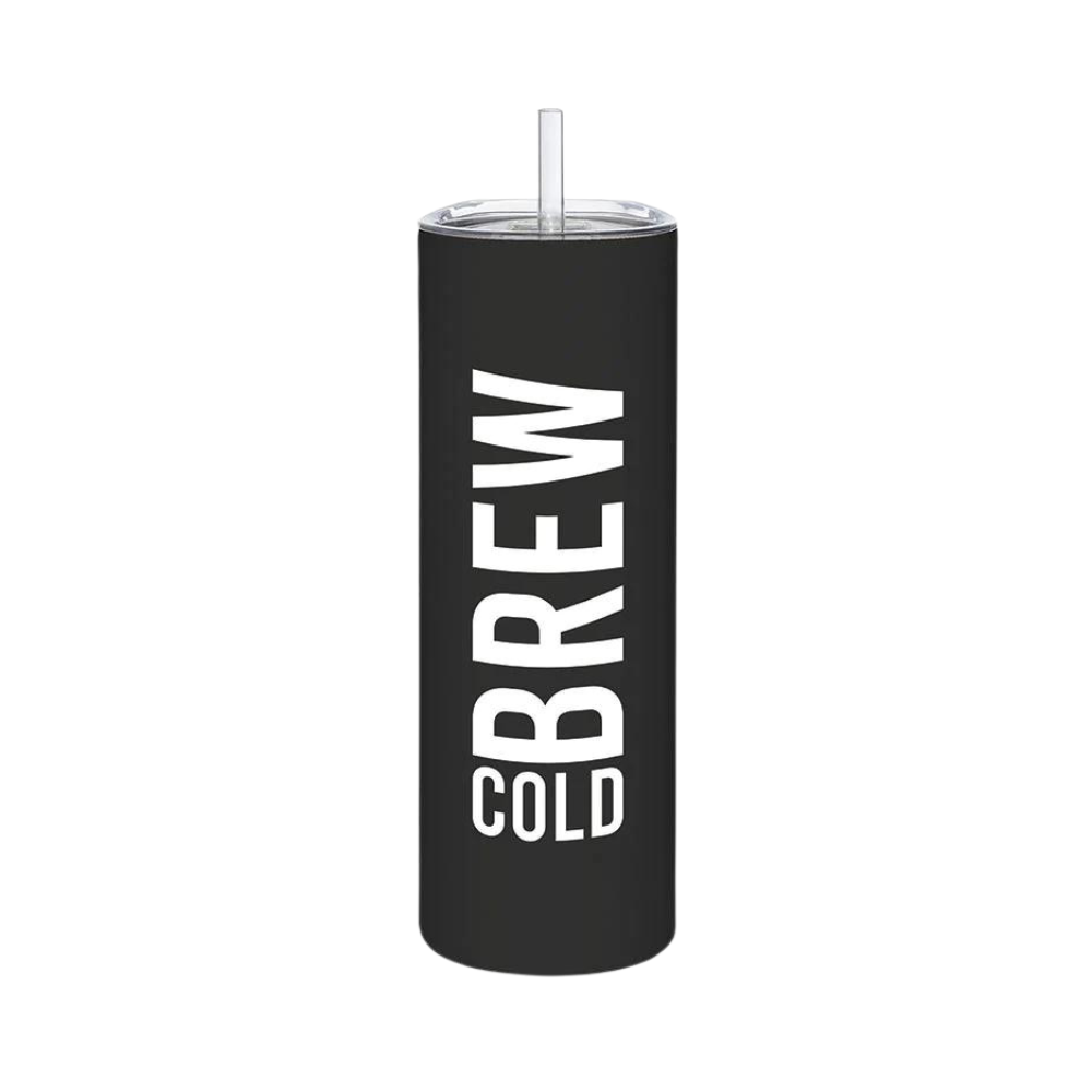 Skinny Tumbler with Straw - Cold Brew