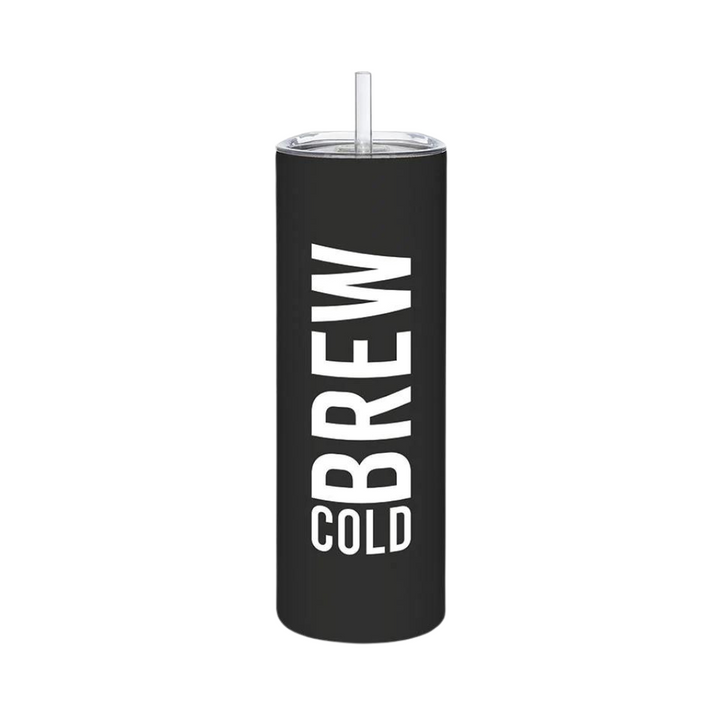 Skinny Tumbler with Straw - Cold Brew
