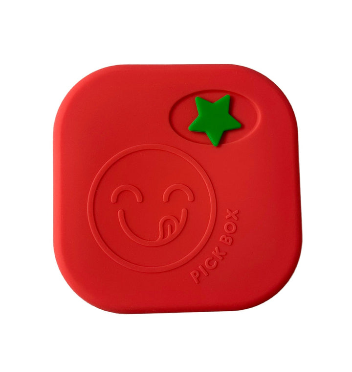 Pick Plates Silicone Snack Box - Red