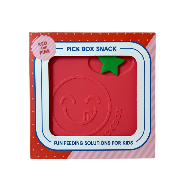 Pick Plates Silicone Snack Box - Red