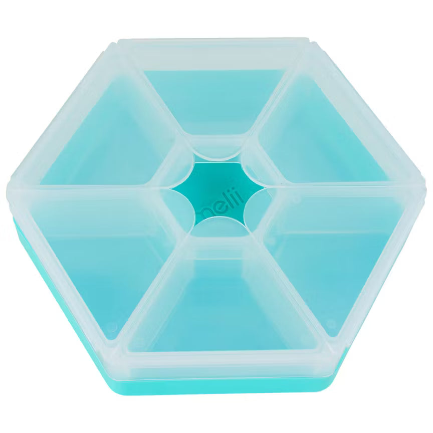 Melii Hexagon Snackle Box - Turquoise