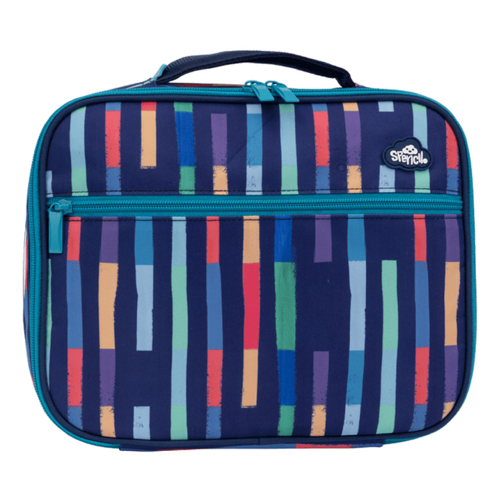 Spencil BIG Cooler Lunch Bag + Chill Pack - Bright Stripes