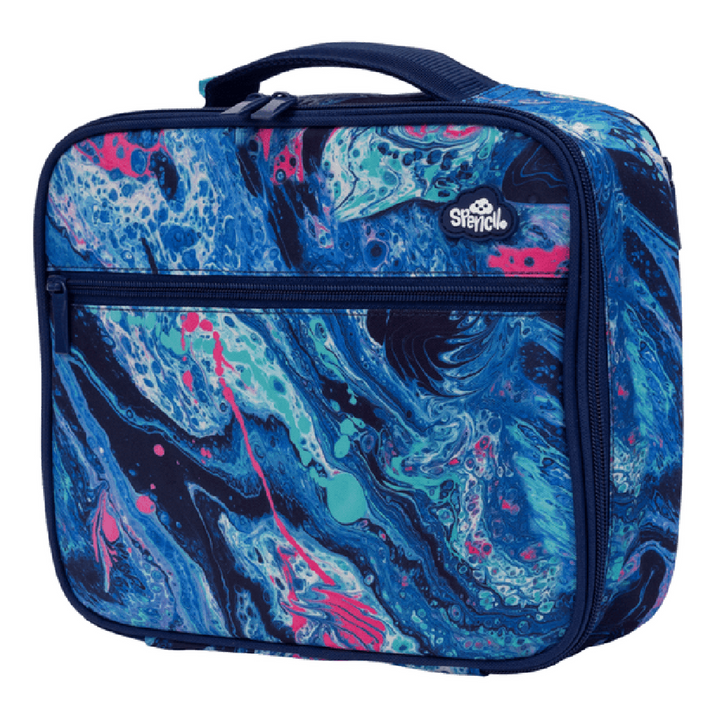 Spencil BIG Cooler Lunch Bag + Chill Pack - Liquid Marble