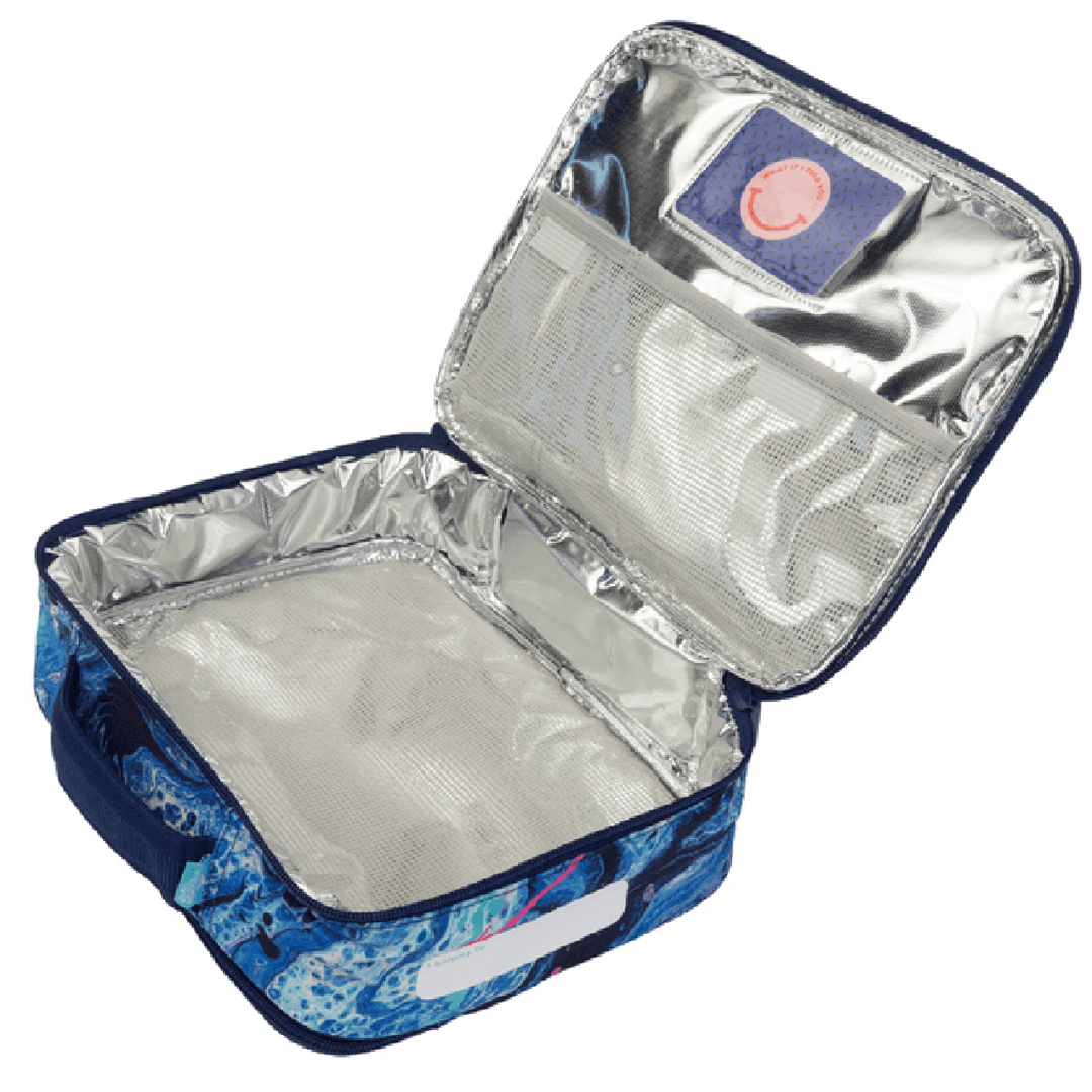 Spencil BIG Cooler Lunch Bag + Chill Pack - Liquid Marble