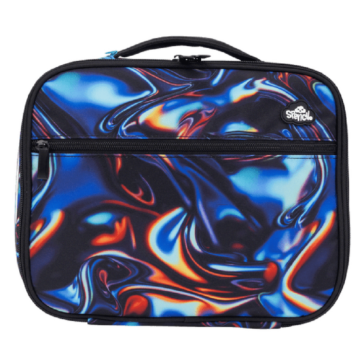 Spencil BIG Cooler Lunch Bag + Chill Pack - Metallic Waves