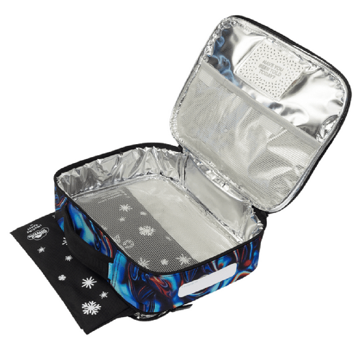 Spencil BIG Cooler Lunch Bag + Chill Pack - Metallic Waves
