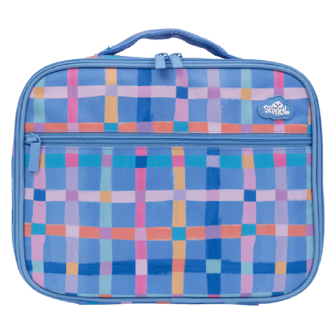Spencil BIG Cooler Lunch Bag + Chill Pack - Pastel Plaid