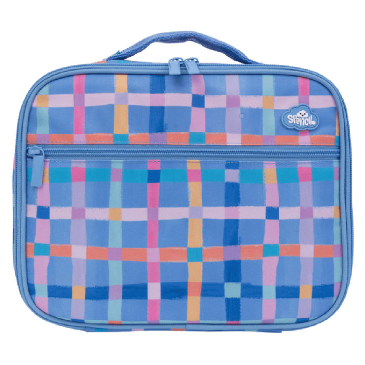 Spencil BIG Cooler Lunch Bag + Chill Pack - Pastel Plaid