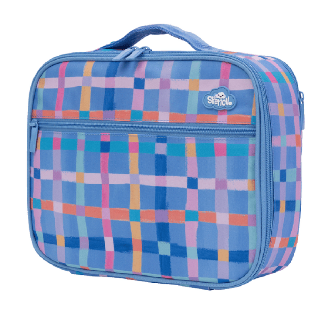 Spencil BIG Cooler Lunch Bag + Chill Pack - Pastel Plaid