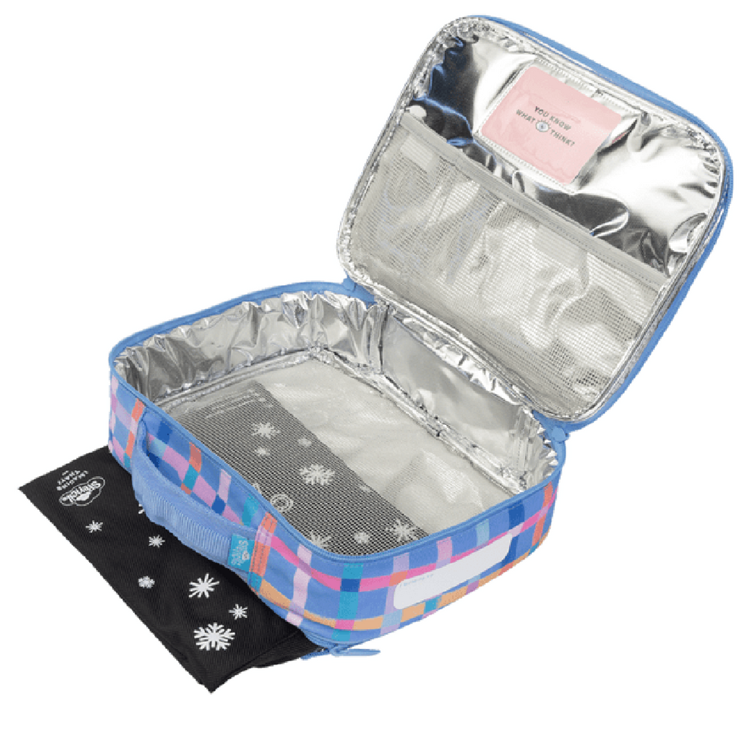 Spencil BIG Cooler Lunch Bag + Chill Pack - Pastel Plaid