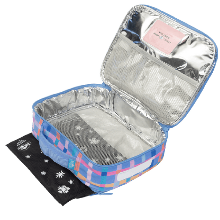 Spencil BIG Cooler Lunch Bag + Chill Pack - Pastel Plaid