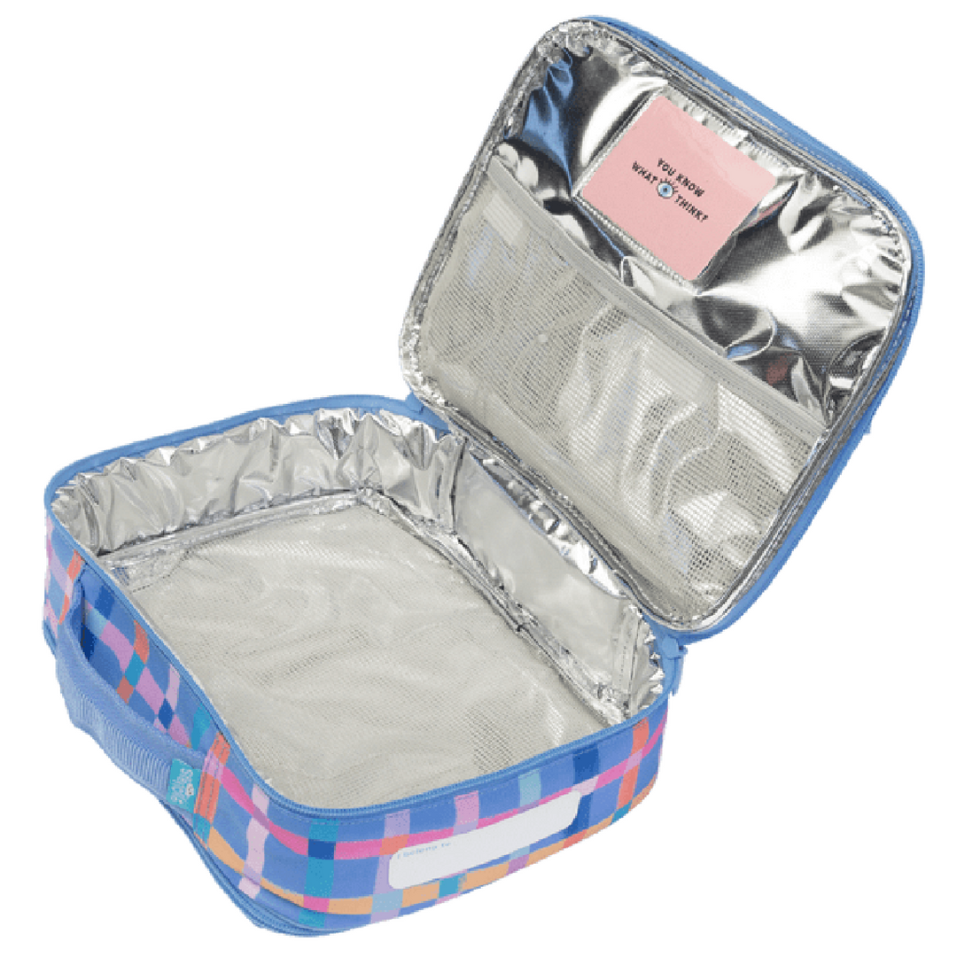 Spencil BIG Cooler Lunch Bag + Chill Pack - Pastel Plaid
