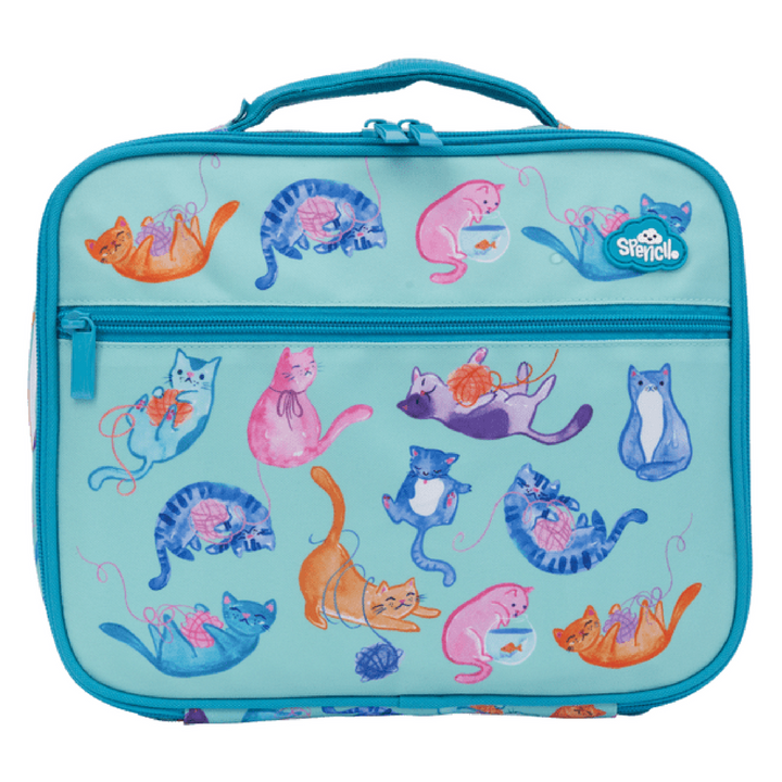 Spencil BIG Cooler Lunch Bag + Chill Pack - Crazy Cats