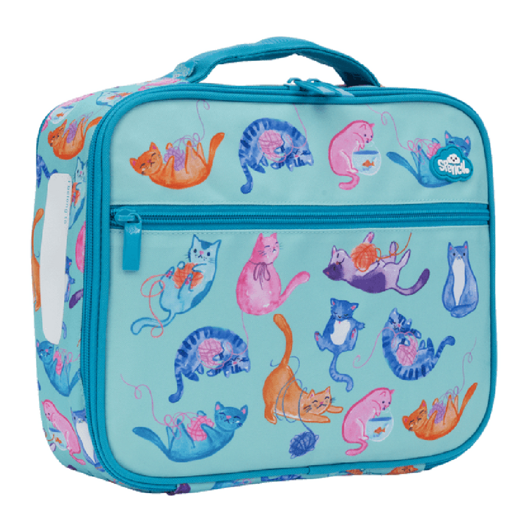 Spencil BIG Cooler Lunch Bag + Chill Pack - Crazy Cats