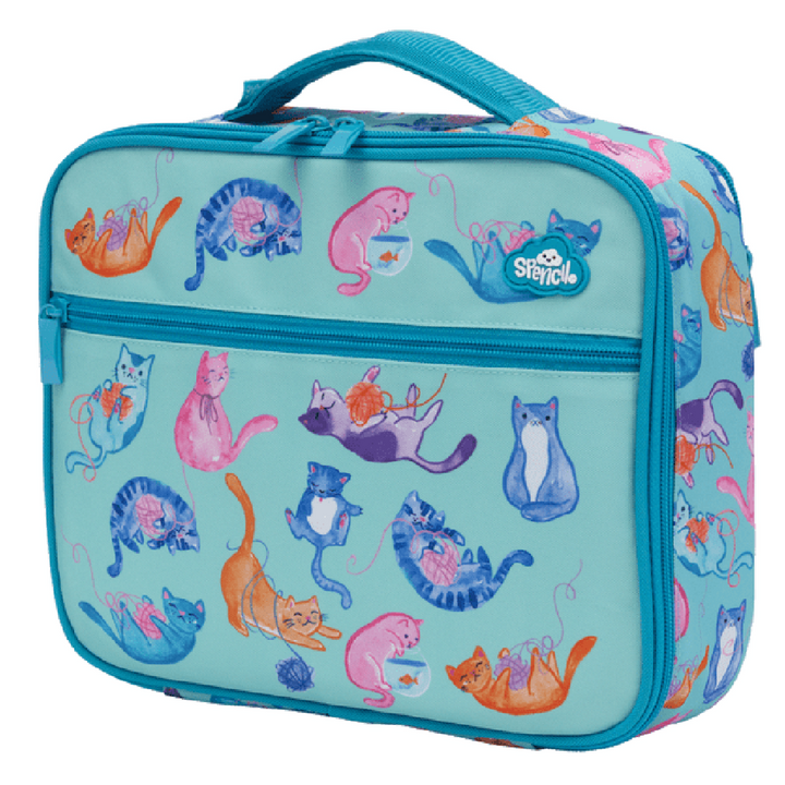 Spencil BIG Cooler Lunch Bag + Chill Pack - Crazy Cats
