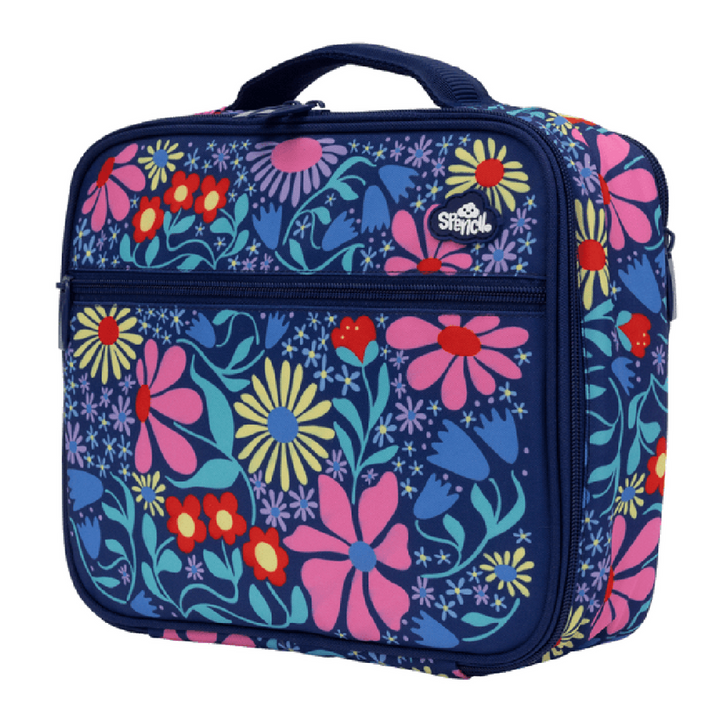 Spencil BIG Cooler Lunch Bag + Chill Pack - Flower Fun