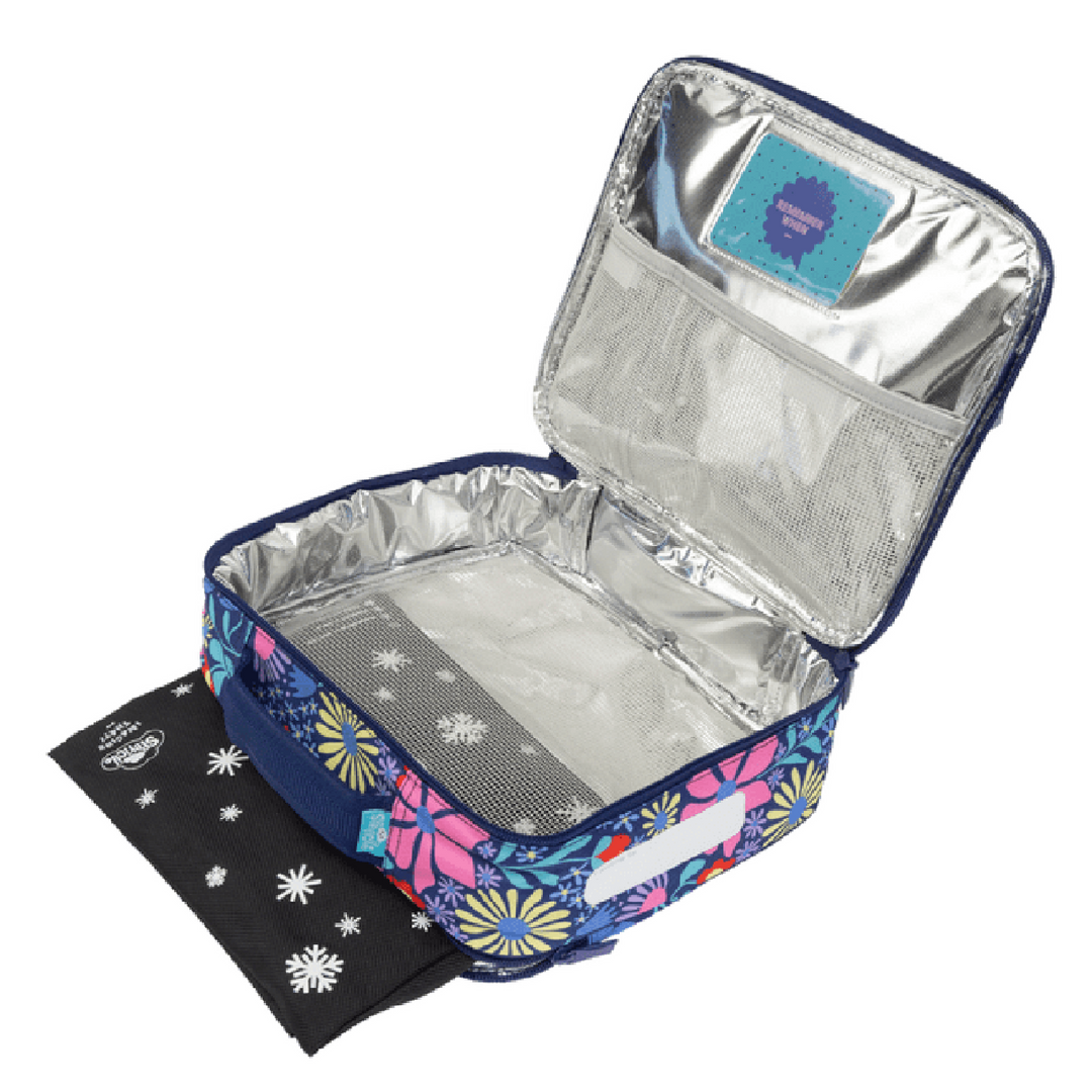 Spencil BIG Cooler Lunch Bag + Chill Pack - Flower Fun