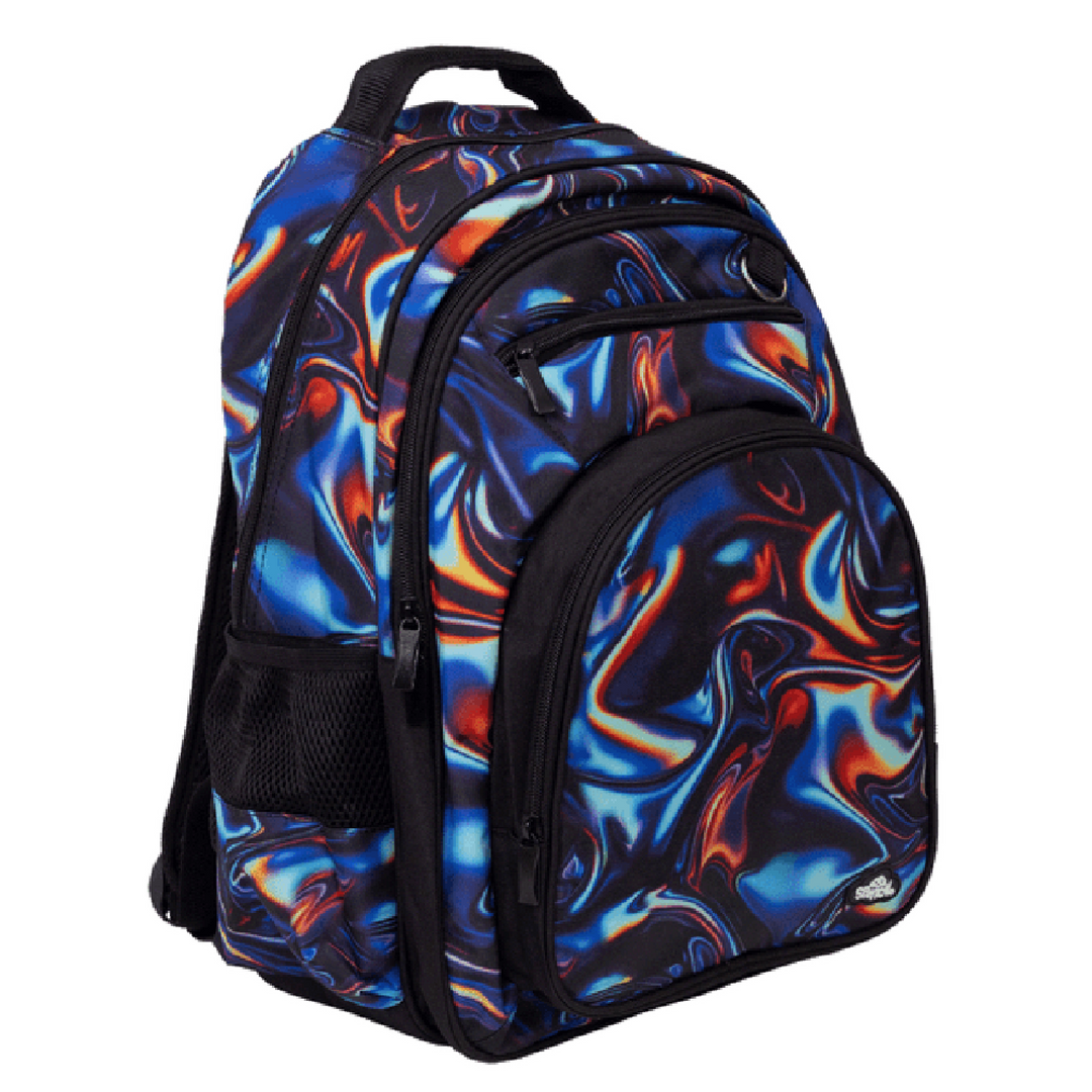 Spencil Big Kids Backpack - Metallic Waves