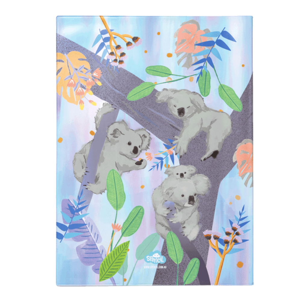 Spencil Book Cover - Scrapbook - Koala Daydream