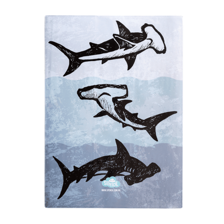 Spencil Book Cover - Scrapbook - Hammer Time Sharks