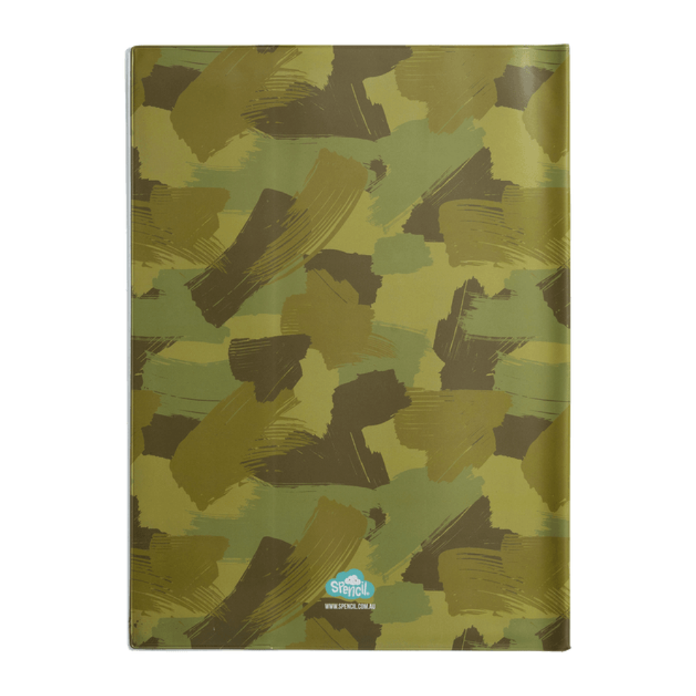 Spencil Book Cover - Scrapbook - Camo Biker