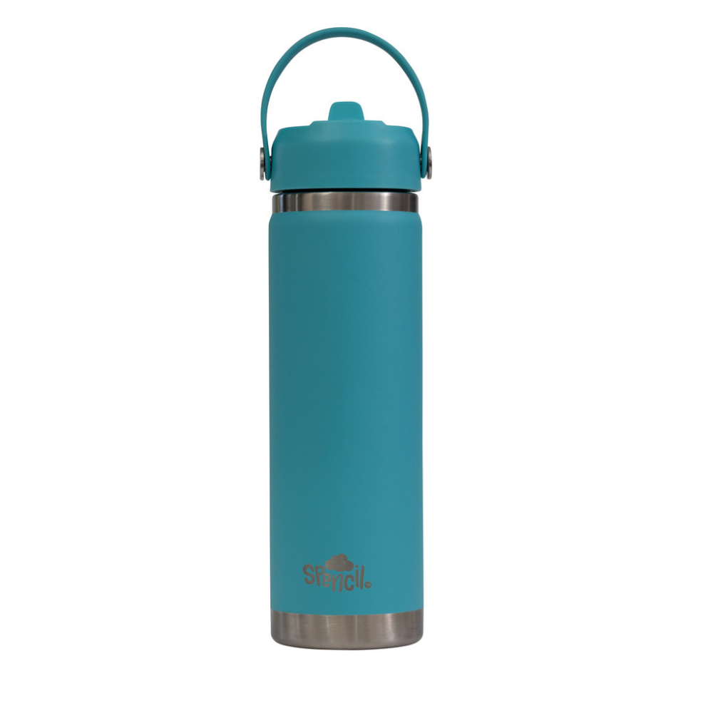 PRE-ORDER - Spencil BIG Insulated Drink Bottle 650ml - Lagoon