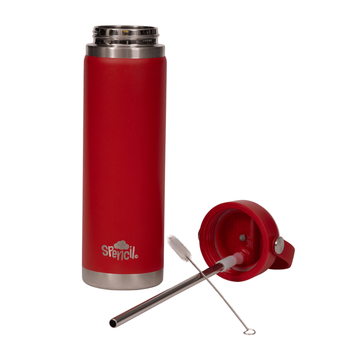 PRE-ORDER - Spencil BIG Insulated Drink Bottle 650ml - Fire