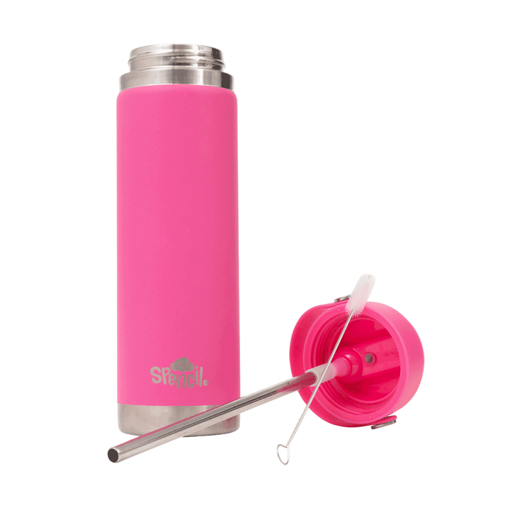 PRE-ORDER - Spencil BIG Insulated Drink Bottle 650ml - Fucshia