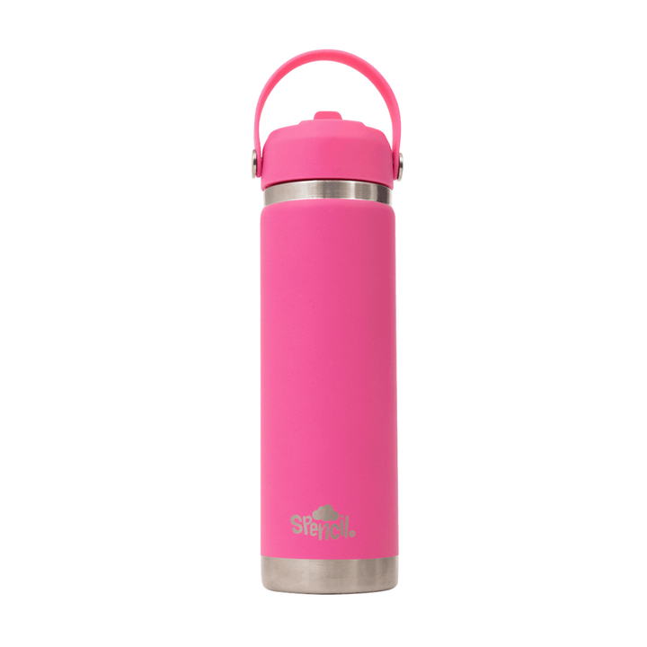 PRE-ORDER - Spencil BIG Insulated Drink Bottle 650ml - Fucshia