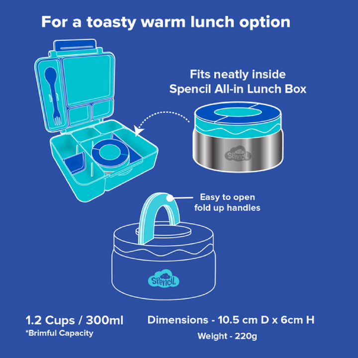 Spencil All-in Lunch & Snack Bundle - Lagoon